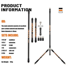 Bow Stabilizer Manufacturer: ZHAN-E OEM Carbon Stabilizer for Compound &amp; Recurve Bows