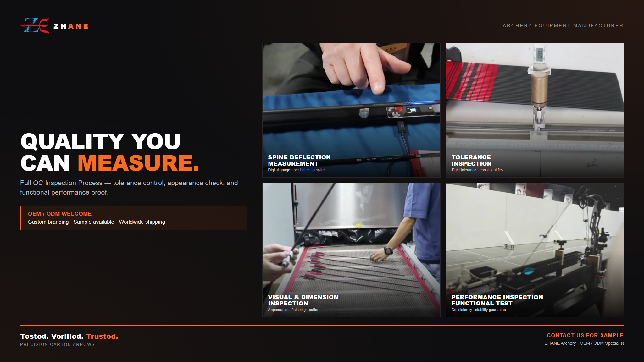 🏹 ZHAN-E: Professional Arrow Manufacturing & Quality Control