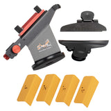 Custom Archery Arrow Fletching Jig with Straight and Helical Clamps DIY Arrow Feather Tool (Plastic/Metal)