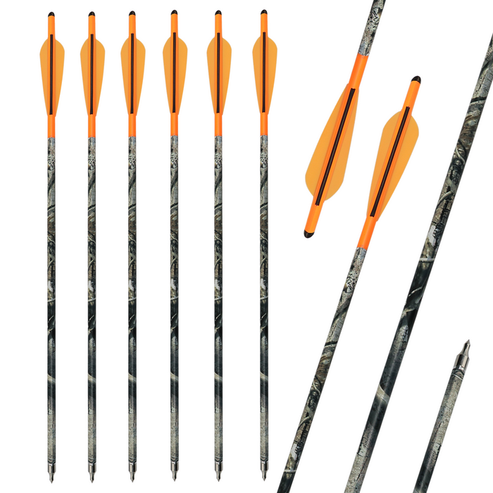 Archery Carbon/Aluminum 16-22 inch ID 7.6mm Crossbow Bolts Outdoor Hunting Sports ODM/OEM