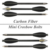 Pure/Mixed Carbon Archery 6 Inch Bolts with Broadhead for Crossbow Outdoor Hunting Practice