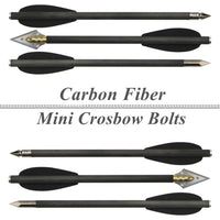 Pure/Mixed Carbon Archery 6 Inch Bolts with Broadhead for Crossbow Outdoor Hunting Practice